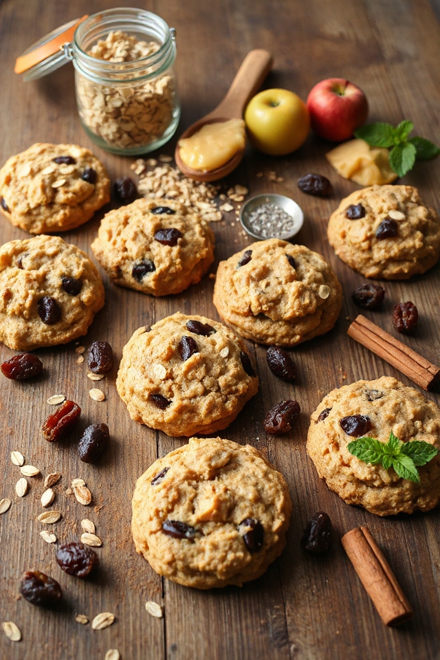 healthy oatmeal raisin cookies
