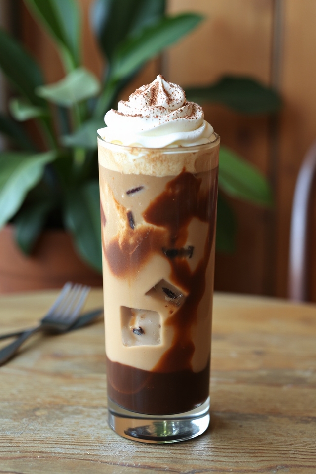 homemade sugar free iced mocha
