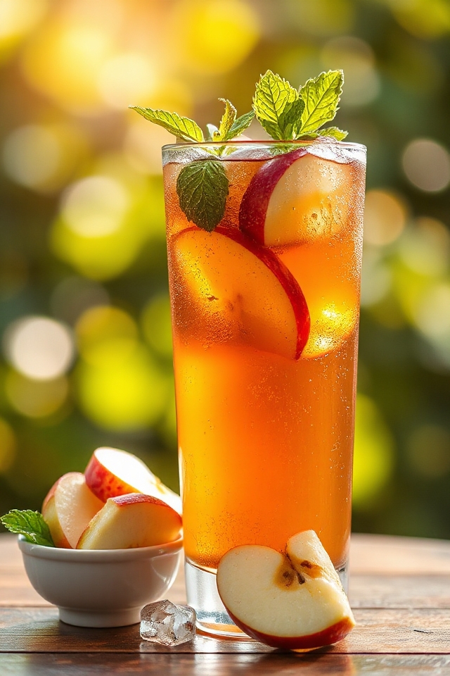 invigorating sugar free apple iced tea