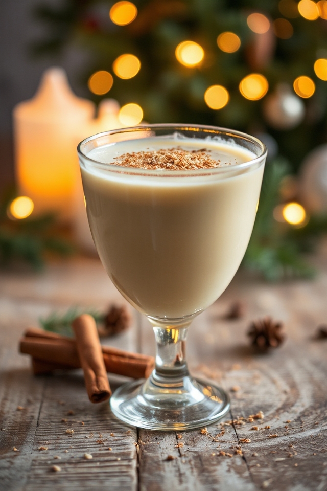 serve or chill egg nog