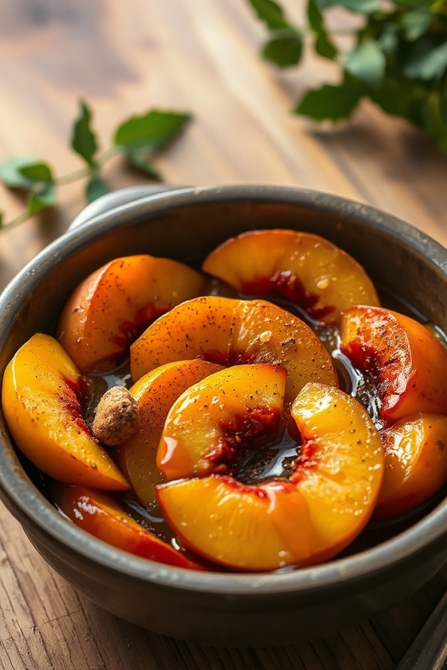 slow cooker peach transformation