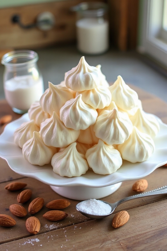 sugar free almond meringues recipe