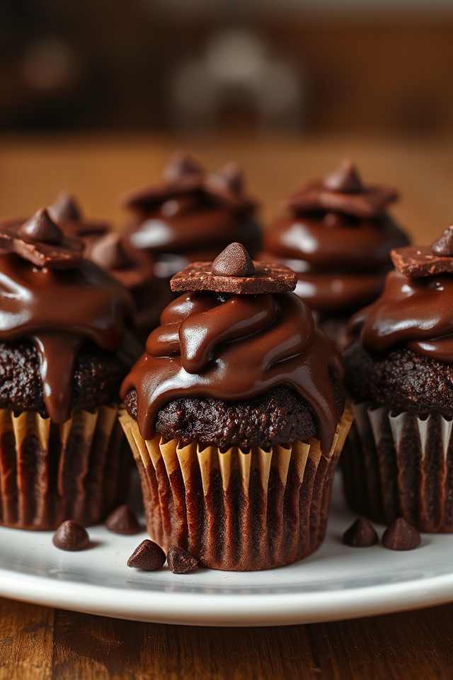 sugar free chocolate zucchini cupcakes