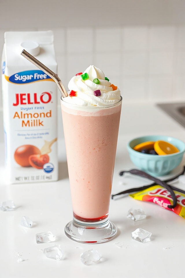 sugar free jello milkshake recipe