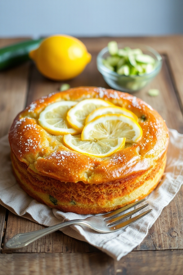 sugar free lemon zucchini cake