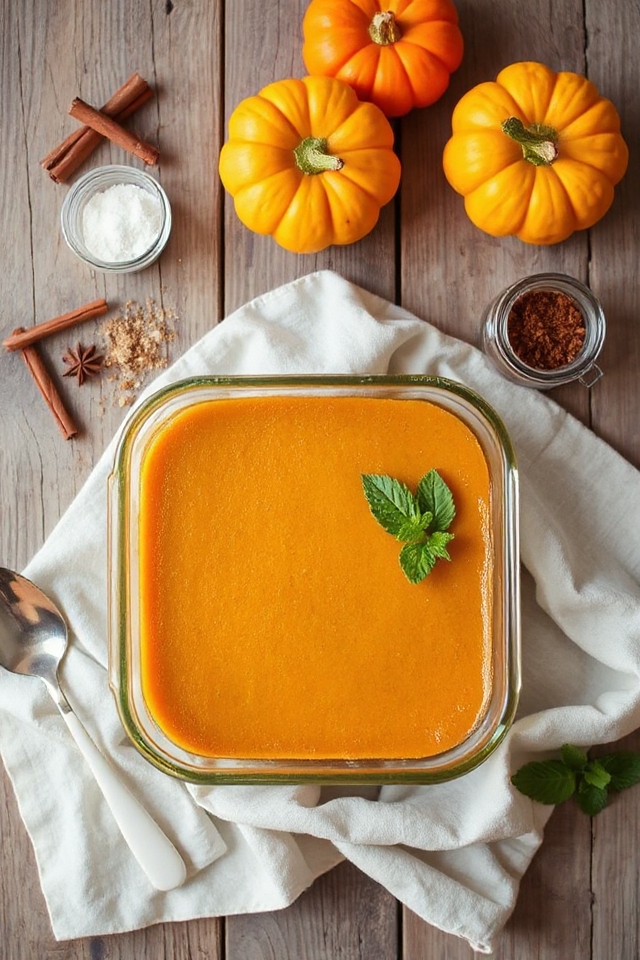 sugar free pumpkin custard