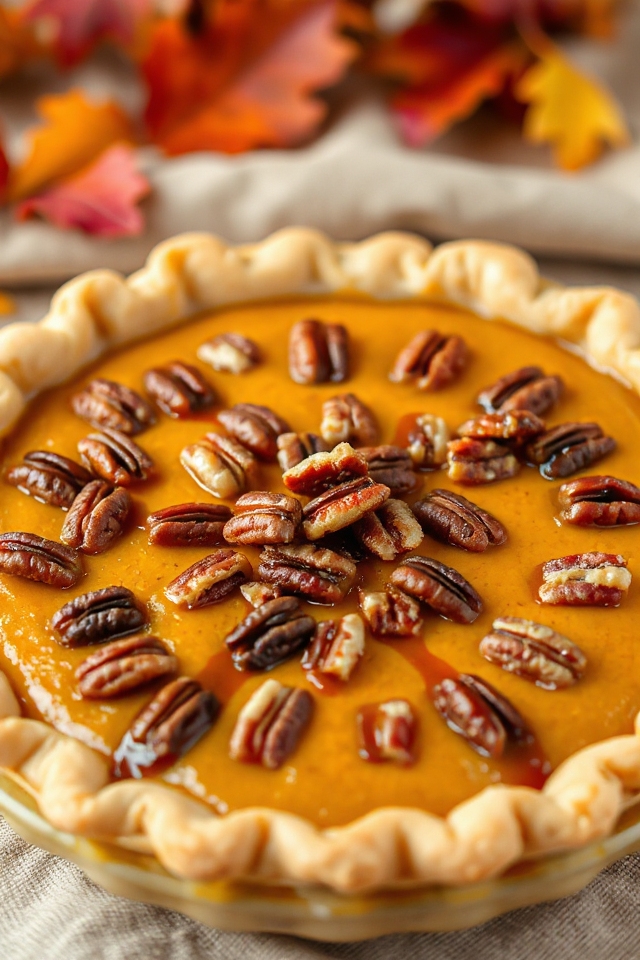 sugar free turtle pumpkin pie
